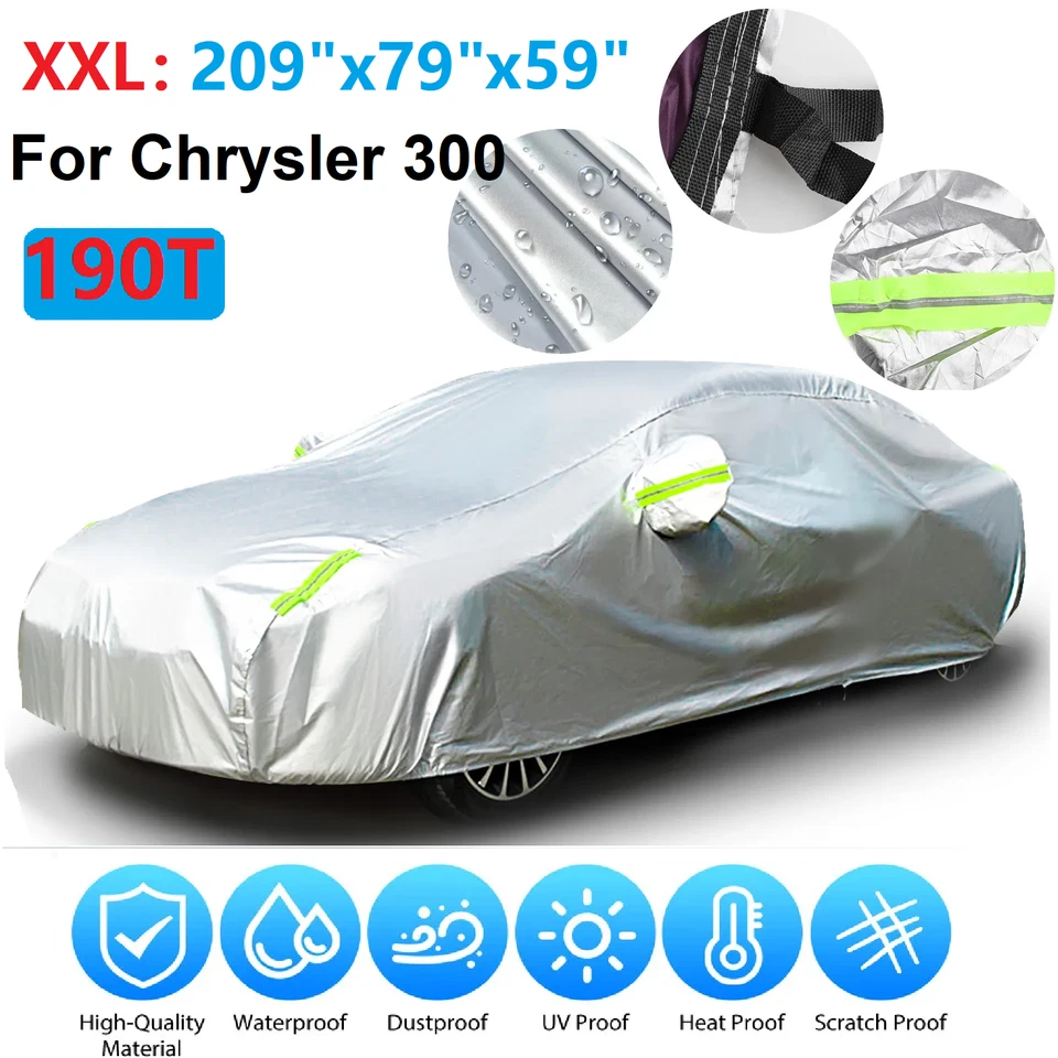For Chrysler 300 Car Cover Outdoor Rain UV Dust Snow All Weather Car Protection - Image 1 of 4