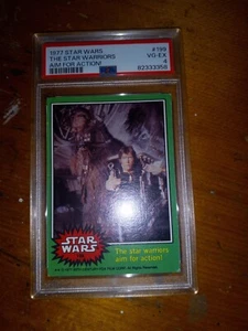 Star Wars Karten 1977 # 199 vg ex PSA 4.0 The Star Warriors Chewbacca HAn Solo - Bild 1 von 2