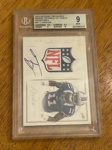 Panini National Treasures NFL Shield 2012 1/1 T.J. Graham BGS 9 automático @SC2 - Imagen 1 de 2
