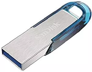 SanDisk Ultra Flair 64 GB USB 3.0 Flash Drive, Up to 150MB/s read - Blue - Picture 1 of 10