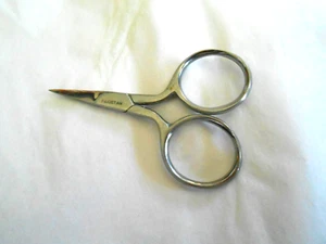 Mini Scissors Made In Pakistan Chrome/Stainless? Vintage - Picture 1 of 3