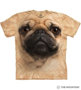 The Mountain tshirt  Kids Pug Face  Size small New Artist Vincent Hei - Picture 1 of 7