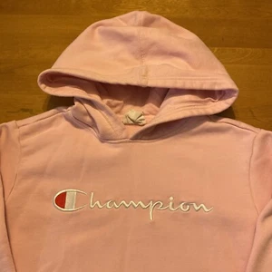 Youth Champion Pink Hooded Sweatshirt Size Large Spellout - Picture 1 of 18