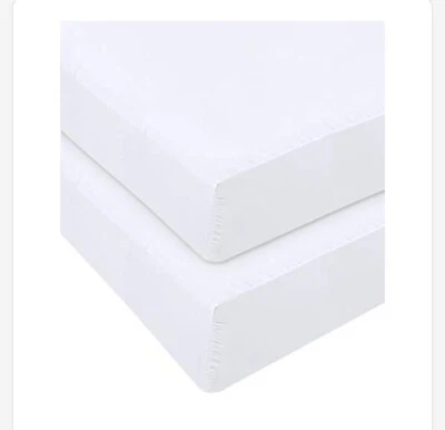 Utopia Bedding Twin Fitted Sheets (Pack of 2, White) NEW - Image 1 of 4