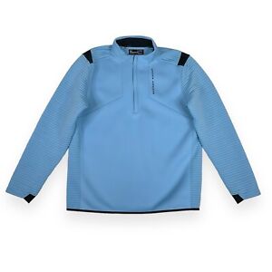 Under Armour 1/4 Zip Sweatshirt Mens XL Blue Long Sleeve Golf ColdGear EUC