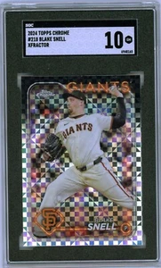BLAKE SNELL - Giants - 2024 Topps Chrome X-Fractor #218 - SGC 10 - Bild 1 von 2