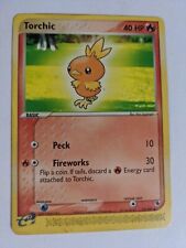 Torchic 73/109 EX Ruby & Sapphire 2003 Non Holo Pokemon Card LP