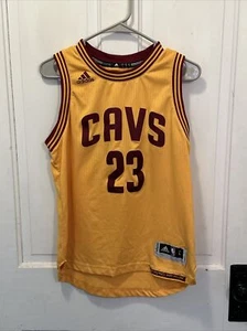 LeBron James adidas Cleveland Cavaliers Alternate gold Jersey Youth large NBA - Picture 1 of 8