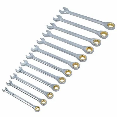 Llave combinada de trinquete de engranaje métrico de 12 piezas 12 lados 8 mm ... - Imagen 1 de 3