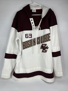 Champion BOSTON COLLEGE EAGLES HOCKEY 2XL Sweatshirt Jersey w/ Ties - Picture 1 of 14