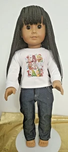 Doll T-shirt with Christmas graphic print - fits MOST 18" DOLLS including AG - Picture 1 of 4