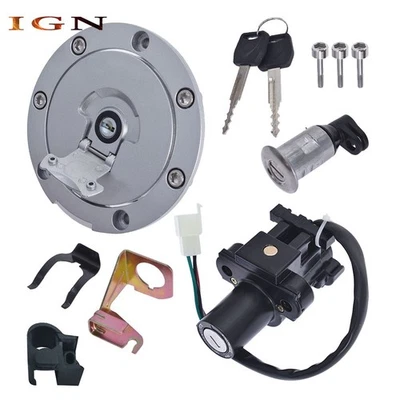 Interruptor de encendido tapa de gas combustible juego de bloqueo de asiento para Honda CBR600RR CBR1100XX 1999-06 Foto 1 de 4