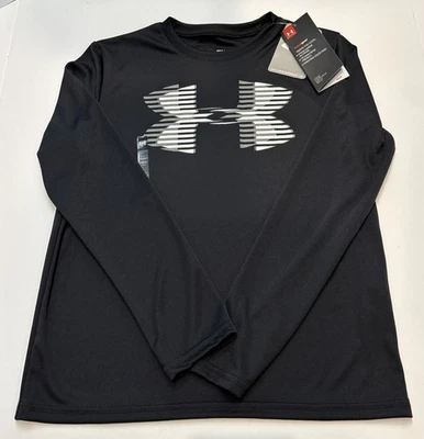 Under armour Boys Graphic Black L/S Shirt Size Youth Small Brand New‼️ - Image 1 of 4