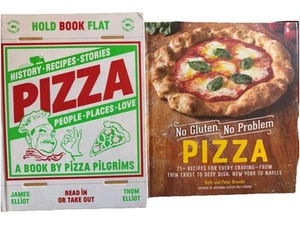 Book Lot Pizza History Recipes Stories People Places Love No Gluten No Problem - Imagen 1 de 9