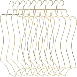 12-Body Shape Bikini Hanger Wire Body Shape Display Metal Lingerie Hanger Taiyin - Picture 1 of 2