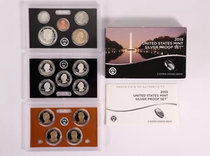 2015 Silver Proof Set U.S. Mint Original Government Packaging OGP COA - Picture 1 of 16