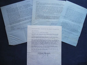 4 ORIGINAL TYPED LETTERS SIGNED from RAMSEY CAMPBELL to DONALD WANDREI - Bild 1 von 3