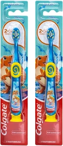 Dinosaur Toothbrush for Children with Suction Cup, Kids 2-5 Years Old, Extra Sof - Picture 1 of 8