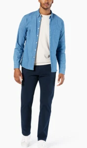 Dockers Blue Ultimate Chino Straight Fit Pant Size W34 X L30 - Picture 1 of 3
