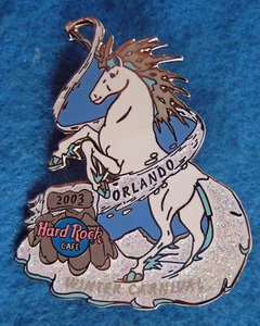 Orlando FL INVIERNO CARNAVAL BLANCO UNICORNIO NIEVE HIELO 2003 Hard Rock Café PIN LE - Imagen 1 de 1