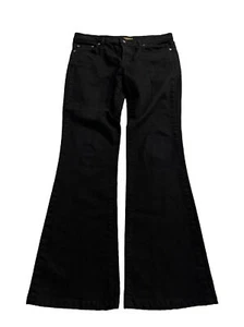 David Kahn Nikki Black Jeans Cotton blend Made in USA 29 (34x32) - Picture 1 of 16