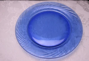 Corelle Corning Pyrex FESTIVA Cobalt Blue Dinner Plate (s) - Picture 1 of 3