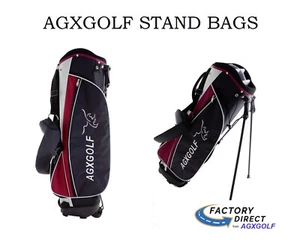 AGXGOLF BOY'S STAND GOLF BAG wDUAL STRAP HARNESS & RAIN HOOD GREAT FOR WALKING R - Picture 1 of 1