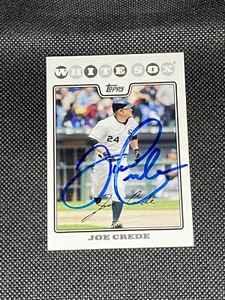 Joe Crede Chicago White Sox signiert Auto 2008 Topps Karte #649 ~ COA - Bild 1 von 3