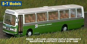 B-T Models NB005 Leyland Leopard Duple Dominant II Maidstone 'N' =1/148th ScaleT - Picture 1 of 4