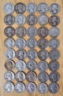 40 Different Silver Washington Quarters - 1932-1964 - great starter set!