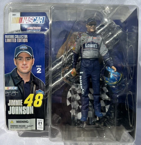 McFarlane NASCAR #48 Jimmie Johnson Series2 Lowes Firesuit Glasses Action Figure Cover