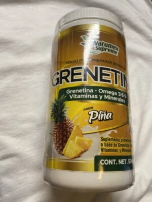 GRENETINA NATURAL HIDROLIZADA PIÑA NATURAMEX SUPREME 500g Foto 1 de 2