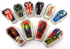 Estuche con forma de ataúd de metal Che Guevara Bob Marley - Imagen 1 de 8