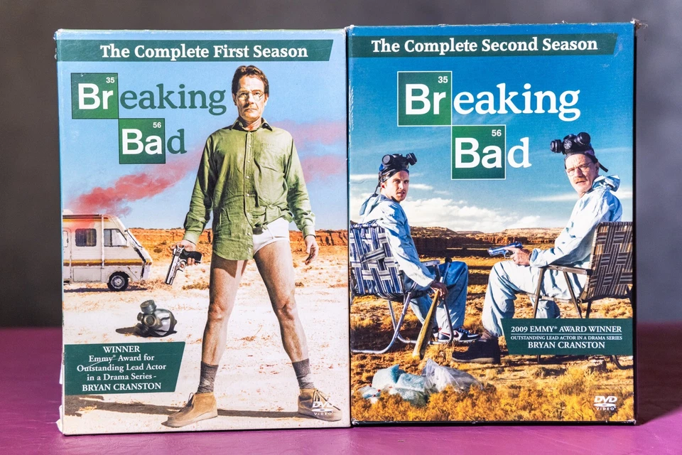 Breaking Bad Seasons 1 & 2 DVD Canadian Version – English/French – Good - Image 1 of 1