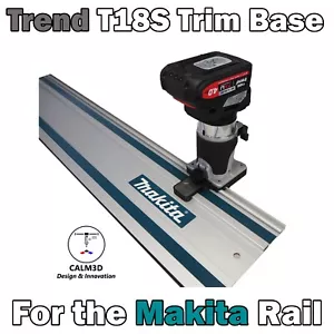 Trend T18S Trim Router Sub Base for use on Makita Guide Rail - INC P&P - Picture 1 of 13