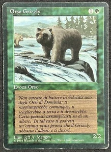 MAGIC~ORSO GRIZZLY~FBB~FOREIGN BLACK BORDERED~1 EDIZIONE~ITA~PR - Imagen 1 de 2
