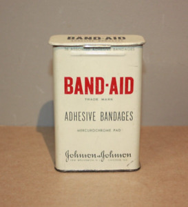 Vintage 1950's Johnson & Johnson Band-Aid Tin