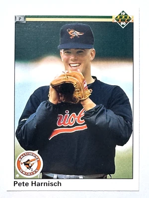 PETE HARNISCH Baltimore Orioles 1990 Upper Deck Baseball Card #623 - Image 1 of 2