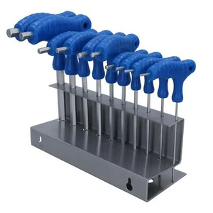 Métrica MM T Mango Allen Hex Key Wrench Set 2mm - 10mm 10pc Set - Imagen 1 de 5