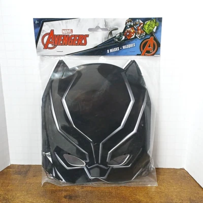 Marvel Avengers BLACK PANTHER Masks - Pack of 8 Masks - Birthday Party Favors - Image 1 of 2