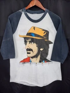 Vintage FRANK ZAPPA T Shirt 80s NORTH AMERICAN TOUR band raglan SM/M RARE - Picture 1 of 8