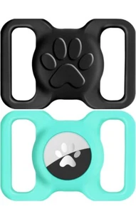 Apple AirTag Pet Collar Soft Durable Silicone For Dogs Cats Trackers 2PK - Photo 1 sur 5