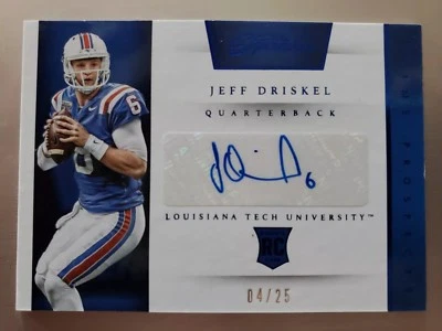 2016 PRIME SIGNATURE JEFF DRISKEL AUTO #'D 4/25. NICE LOW #'D CARD - Image 1 of 2