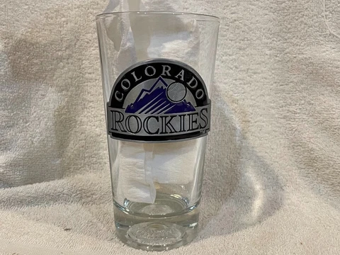 SWEET Colorado Rockies Pewter Logo Pint Glass, Larry Walker, VERY NICE!! Cover