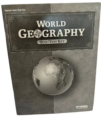 NEW abeka World Geography Teacher Test/Quiz Key Grade 9 Current 2nd edition - Image 1 of 3