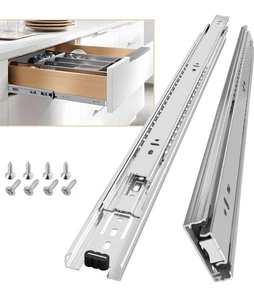 AOLISHENG 1 Pair Full Extension Drawer Runners 22’ 550mm Heavy Duty 45kg - Picture 1 of 7