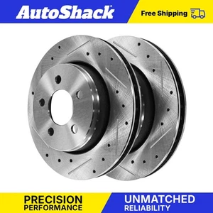 Front Drilled Slotted Brake Rotors for Dodge Nitro 2008-2012 Jeep Liberty - Picture 1 of 7