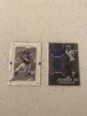 Colts lot 1999 UD SP Authentic Peyton Manning Sauce Gardner relic Panini 2023 - Image 1 of 4