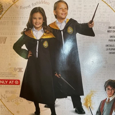 Nuevo Harry Potter Niño Unisex Hogwarts Halloween Disfraz Bata con Capucha Talla Única Foto 1 de 4