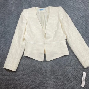 NWT Antonio Melani Zoe Ivory Blazer Suit Jacket Size 4 Career Church Business - Picture 1 of 9